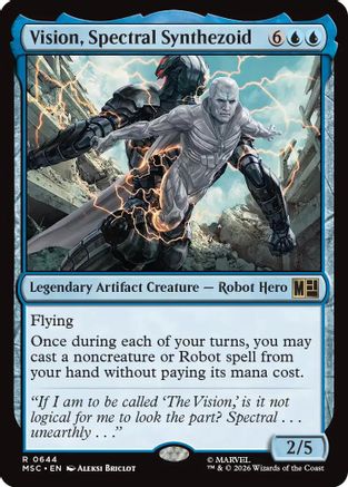Vision, Spectral Synthezoid  [Foil]  (MSC-644) - [Commander: Marvel Super Heroes]