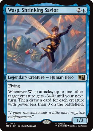Wasp, Shrinking Savior  (MSC-646) - [Commander: Marvel Super Heroes]