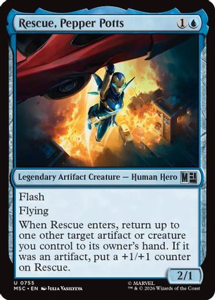 Rescue, Pepper Potts  (MSC-755) - [Commander: Marvel Super Heroes]