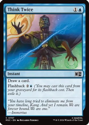 Think Twice  (MSC-787) - [Commander: Marvel Super Heroes]