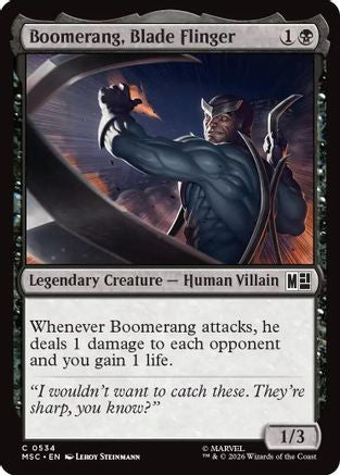 Boomerang, Blade Flinger  (MSC-534) - [Commander: Marvel Super Heroes]