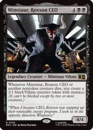Minotaur, Roxxon CEO  [Foil]  (MSC-539) - [Commander: Marvel Super Heroes]
