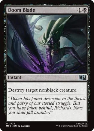 Doom Blade  [Foil]  (MSC-576) - [Commander: Marvel Super Heroes]