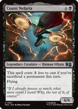 Count Nefaria  [Foil]  (MSC-651) - [Commander: Marvel Super Heroes]
