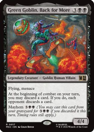 Green Goblin, Back for More  (MSC-657) - [Commander: Marvel Super Heroes]