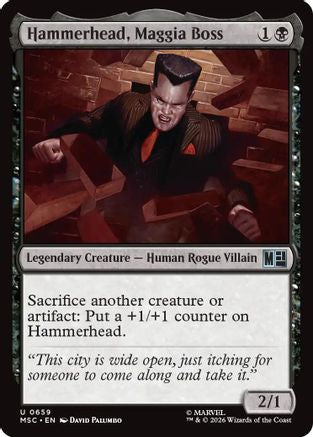 Hammerhead, Maggia Boss  (MSC-659) - [Commander: Marvel Super Heroes]