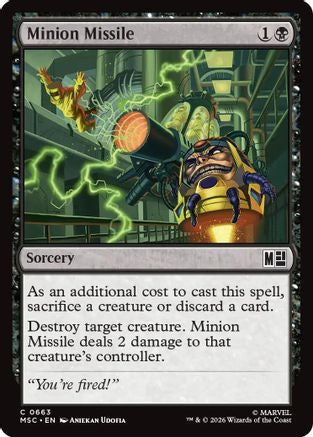 Minion Missile  (MSC-663) - [Commander: Marvel Super Heroes]