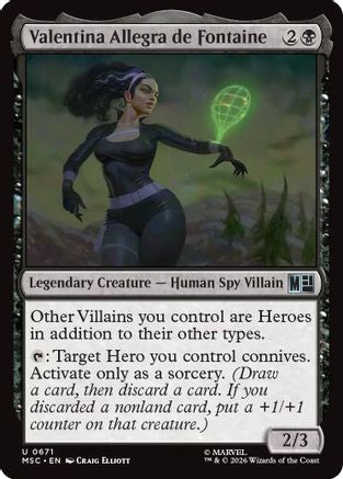 Valentina Allegra de Fontaine  (MSC-671) - [Commander: Marvel Super Heroes]