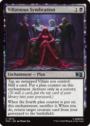 Villainous Syndication  [Foil]  (MSC-672) - [Commander: Marvel Super Heroes]