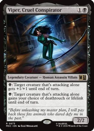 Viper, Cruel Conspirator  (MSC-673) - [Commander: Marvel Super Heroes]