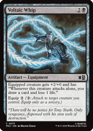 Voltaic Whip  [Foil]  (MSC-675) - [Commander: Marvel Super Heroes]