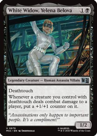 White Widow, Yelena Belova  [Foil]  (MSC-676) - [Commander: Marvel Super Heroes]