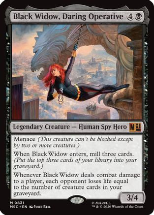 Black Widow, Daring Operative  (MSC-831) - [Commander: Marvel Super Heroes]