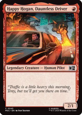 Happy Hogan, Dauntless Driver (0545)  (MSC-545) - [Commander: Marvel Super Heroes]