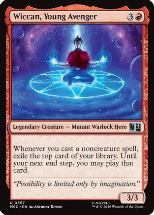 Wiccan, Young Avenger  (MSC-557) - [Commander: Marvel Super Heroes]