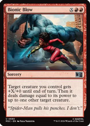 Bionic Blow  (MSC-680) - [Commander: Marvel Super Heroes]