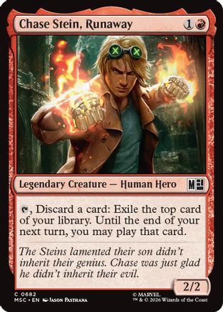 Chase Stein, Runaway  (MSC-682) - [Commander: Marvel Super Heroes]