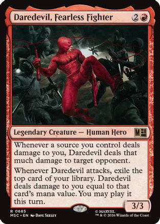 Daredevil, Fearless Fighter  (MSC-685) - [Commander: Marvel Super Heroes]