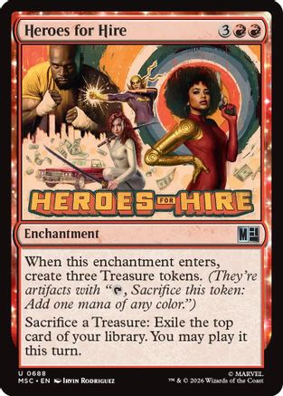 Heroes for Hire  (MSC-688) - [Commander: Marvel Super Heroes]