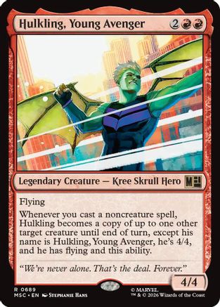 Hulkling, Young Avenger  [Foil]  (MSC-689) - [Commander: Marvel Super Heroes]