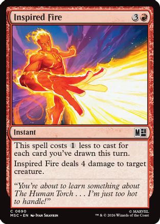 Inspired Fire  (MSC-690) - [Commander: Marvel Super Heroes]