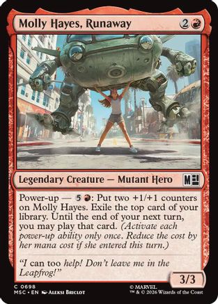Molly Hayes, Runaway  [Foil]  (MSC-698) - [Commander: Marvel Super Heroes]