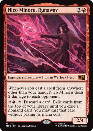 Nico Minoru, Runaway  (MSC-700) - [Commander: Marvel Super Heroes]