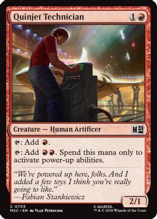 Quinjet Technician  [Foil]  (MSC-703) - [Commander: Marvel Super Heroes]