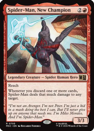 Spider-Man, New Champion  (MSC-705) - [Commander: Marvel Super Heroes]