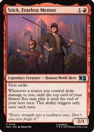 Stick, Fearless Mentor  (MSC-706) - [Commander: Marvel Super Heroes]