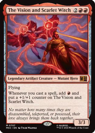 The Vision and Scarlet Witch  (MSC-707) - [Commander: Marvel Super Heroes]