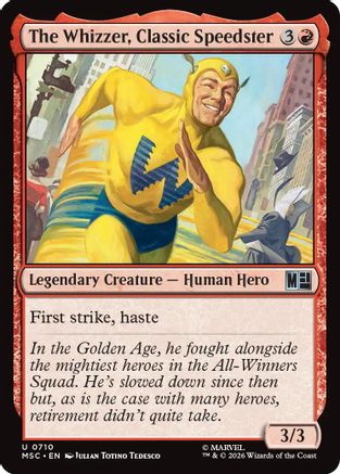 The Whizzer, Classic Speedster  (MSC-710) - [Commander: Marvel Super Heroes]
