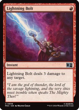 Lightning Bolt  (MSC-806) - [Commander: Marvel Super Heroes]