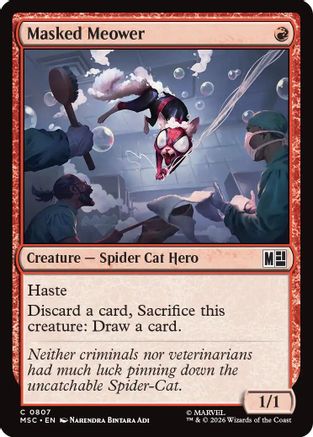 Masked Meower  [Foil]  (MSC-807) - [Commander: Marvel Super Heroes]