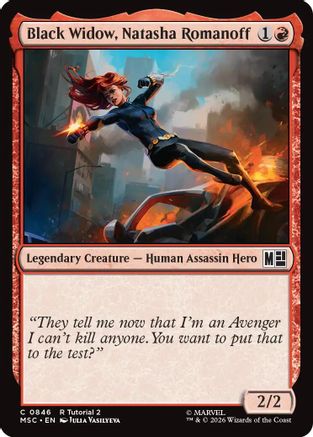 Black Widow, Natasha Romanoff  (MSC-846) - [Commander: Marvel Super Heroes]