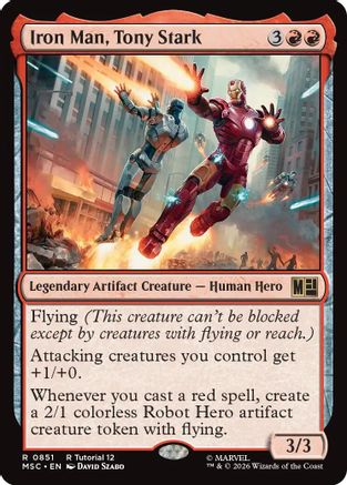 Iron Man, Tony Stark  (MSC-851) - [Commander: Marvel Super Heroes]