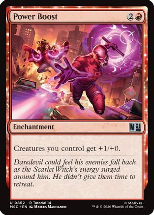 Power Boost  (MSC-852) - [Commander: Marvel Super Heroes]