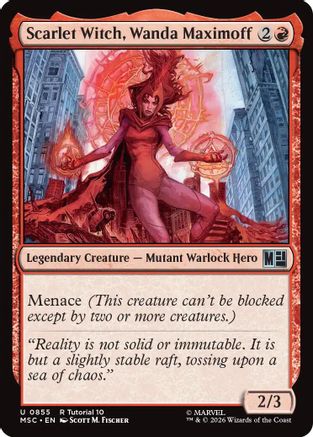 Scarlet Witch, Wanda Maximoff  (MSC-855) - [Commander: Marvel Super Heroes]