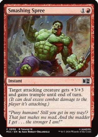 Smashing Spree (0856)  (MSC-856) - [Commander: Marvel Super Heroes]