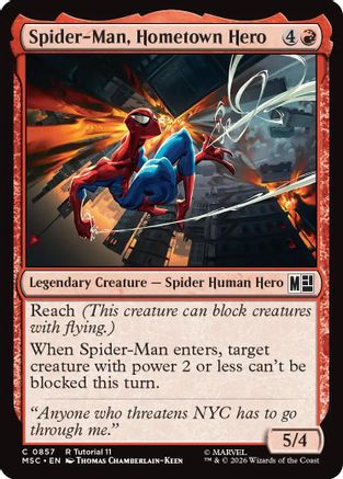 Spider-Man, Hometown Hero  (MSC-857) - [Commander: Marvel Super Heroes]