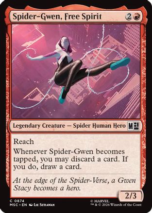 Spider-Gwen, Free Spirit  (MSC-874) - [Commander: Marvel Super Heroes]