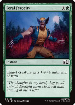 Feral Ferocity  [Foil]  (MSC-560) - [Commander: Marvel Super Heroes]