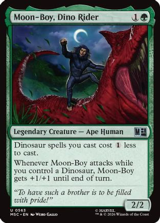 Moon-Boy, Dino Rider  [Foil]  (MSC-563) - [Commander: Marvel Super Heroes]