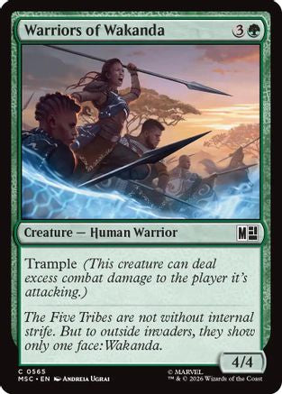 Warriors of Wakanda  [Foil]  (MSC-565) - [Commander: Marvel Super Heroes]