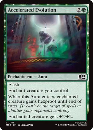 Accelerated Evolution  [Foil]  (MSC-711) - [Commander: Marvel Super Heroes]