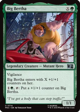 Big Bertha  [Foil]  (MSC-714) - [Commander: Marvel Super Heroes]