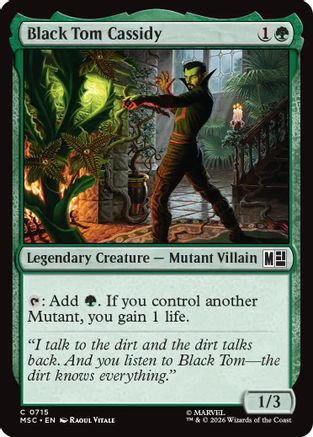 Black Tom Cassidy  [Foil]  (MSC-715) - [Commander: Marvel Super Heroes]