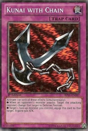 Kunai with Chain [BP01-EN087] Starfoil Rare - Trinity Hobby