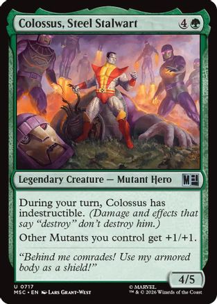Colossus, Steel Stalwart  (MSC-717) - [Commander: Marvel Super Heroes]