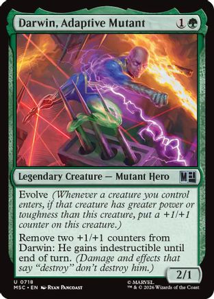 Darwin, Adaptive Mutant  [Foil]  (MSC-718) - [Commander: Marvel Super Heroes]